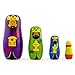 Set of 4 Unfinished Wooden Nesting Dolls DIY Craft Blanks for Painting 4 Inches