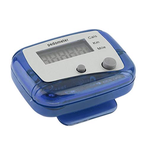 Smartlove1P Lightweight Design Belt Clip for Easy Use Mini Digital LCD Run Step Pedometer Walking Distance Counter ABS up to 99999 Steps CH