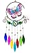 Bejeweled Display Unique Beautiful Butterfly w/Stained Glass Wind Chimes