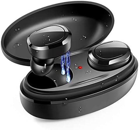 Wireless Earbuds, 5.0 True Wireless Bluetooth Headphones 3D Stereo Sound Wireless Headphones Mini Sweatproof Sport Headsets in-Ear Noise with Built-in Mic and Charging Case