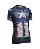 Under Armour Boys' Alter Ego Captain America Fitted Shirt