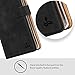 Snakehive Galaxy Note 9 Vintage Wallet || Genuine Leather Wallet Phone Case || Real Leather with Viewing Stand & 3 Card Holder || Flip Folio Cover with Card Slot (Black)