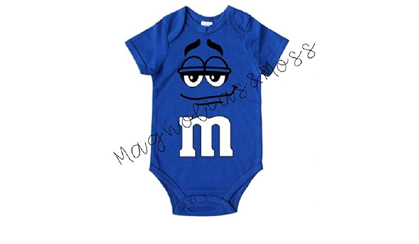 m&m baby onesie
