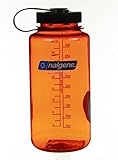 Nalgene 32oz Widemouth Bottle (Orange w/Black Cap, 1 QT)