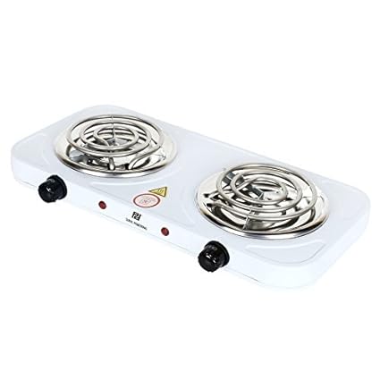 Poweronic Burner 1000W+1000Wg Induction Cooktop with Coil (White)