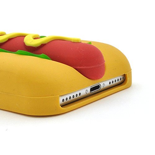 for iPhone 6 / iPhone 6s / iPhone 7 / iPhone 8 Case Hot dog Silicone Rubber Soft Case back cover 3D - Thumbnail 4