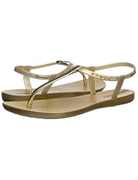 Ipanema Bandeau Sandalia plana para mujer, Dorado, 6
