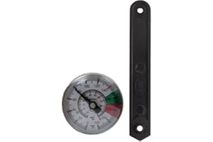 Rattleware Milk Frothing Thermometer, Barista Coffee Steaming Thermometer with 5" Stainless Steel Probe, 1" Dial, Fixed Clip, Fast Readout, Easy Temperature Gauge for Latte Cappuccino Foam
