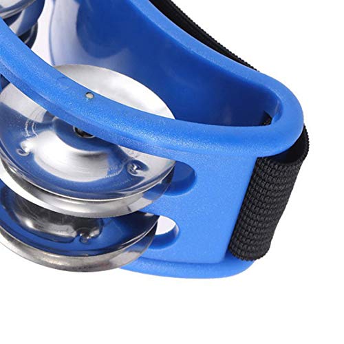 Baynne Foot Tambourine Percussion with Double Row Steel Jingles - Foot Shaker Musical Instrument Drum for Kids KTV Party Shoes Toy Gift Singer - Thumbnail 5