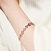 CDE 18K Rose Gold Plated Women Bracelet Bangle Embellished with Crystals fromFlower Rose Jewelry,Ideal Gifts for Her (Rose Gold Bracelet)