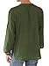 Men's Green T-Shirt 100% Cotton Thai Hippie Shirt V-Neck Beach Yoga Top (X-Large, Green)