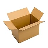 Pratt PRA0088 Recycled Corrugated Cardboard Single Wall Standard Box with C Flute, 16