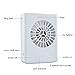 CestMall 3 Speeds Portable Multi-functional Mini Rechargeable Fan Powered by 18650 Li-ion Battery (included) & USB Charging for Outdoor Travel with String White