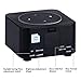 Desk Clock for Echo Dot 2nd Generation, Echo Dot Holder Stand Docking Station with LED Clock, Bedside Clock for Smart Home Alexa, Saving Space on Nightstand or Tables (White)