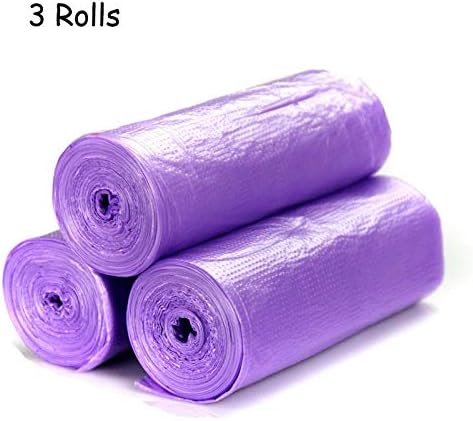 Garbage Bag Small Garbage Bags Bio Degradable Biodegradable Garbage Bags Dorm Trash Bags Wastebasket Recycable Disposable Garbage Bags Bathroom Trash Bags 20l Trash Bags 3 Gallon (3 Rolls Pink)