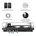 MUIFA Bluetooth Output Turntable, Belt Driven Hi-Fi Wireless Stereo Record Player w/ MM Cartridge, Built-in Preamp, Convert Vinyl to Digital, 33-1/3 and 45 RPMthumb 4