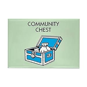CafePress Monopoly - Imán rectangular para nevera (diseño de cofre de