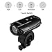 Teorder Rechargeble LED Bike Lights Set, 2000mAh Lithium Battery Cycling Headlight,LED Bicycle Lights Front and Rear Waterproof Reflector,1000lm,4 Light Modes(Mount Accessories & 2 USB Cable)