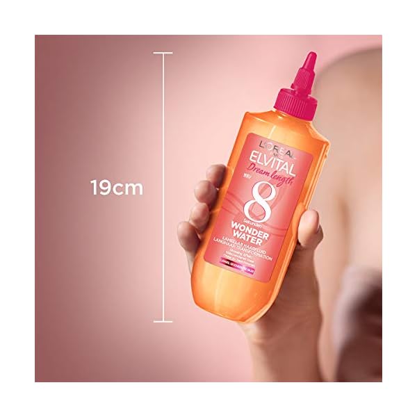 LOreal-Paris-Elvital-Hair-Treatment-for-Smooth-Hair-No-Silicone-No-Reaction-Time-to-Rinse-Dream-Length-8-Seconds-Wonder-Water-Lamellar-Hair-Fluid-1-x-200-ml L'Oréal Paris Elvital Hair Treatment for Smooth Hair, No Silicone, No Reaction Time to Rinse, Dream Length 8 Seconds…