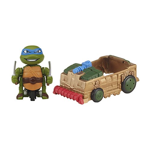 Teenage Mutant Ninja Turtles T-Sprints Lickety Split Leonardo with Shellraiser Basic Figure