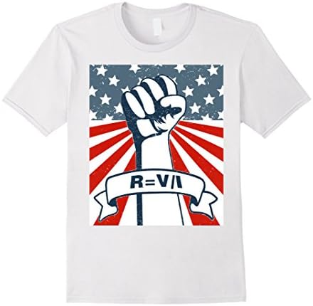 Men's Scientists March on Washington Ohm's Law of Resistance Shirt XL White