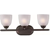 Maxim Axis-3 Light Transitional Bath Vanity in Transitional style-21 Inches Wide by 8.5 inches high-Oil Rubbed Bronze Finish