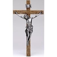 Roman, Inc. 20" Crucifix in Antique Silver