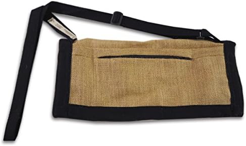 Jute Yoga Mat Tote (Sling Bag / Carrier) with pocket and adjustable strap