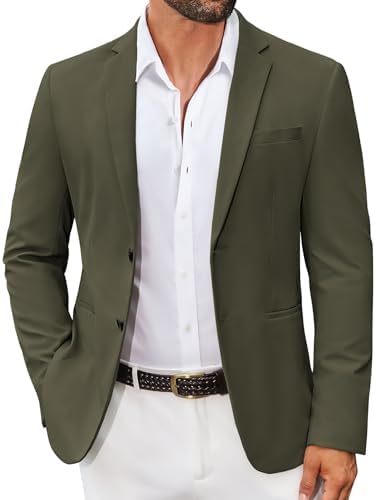 BGSD Men Cliff 2-Button Suede Leather Blazer Sport Coat Jacket