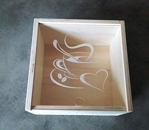 Portacialde In Legno Con Frase Personalizzata Idea Regalo Casa Originale Porta Cialde Caffe Per Compleanno Natale Festa Del Papa Festa Della Mamma Contenitore Per Cialde Fatto A Mano Amazon It Handmade