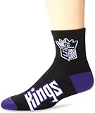 NBA Sacramento Kings Men's Team Quarter Socks, Large