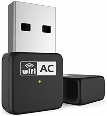 TECHTOO Mini USB Wifi Adapter / Wifi Dongle Wireless Network LAN Card AC600 Dual Band Sync 2.4G 150Mbps + 5G 433Mbps for Lag-Free HD Video Streaming and Gaming by Guest Network