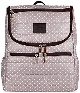 Moms Carry Premium Diaper Bag Backpack Stylish and Confortable Design Travel Bag for Women &amp; Men, Dot Pink