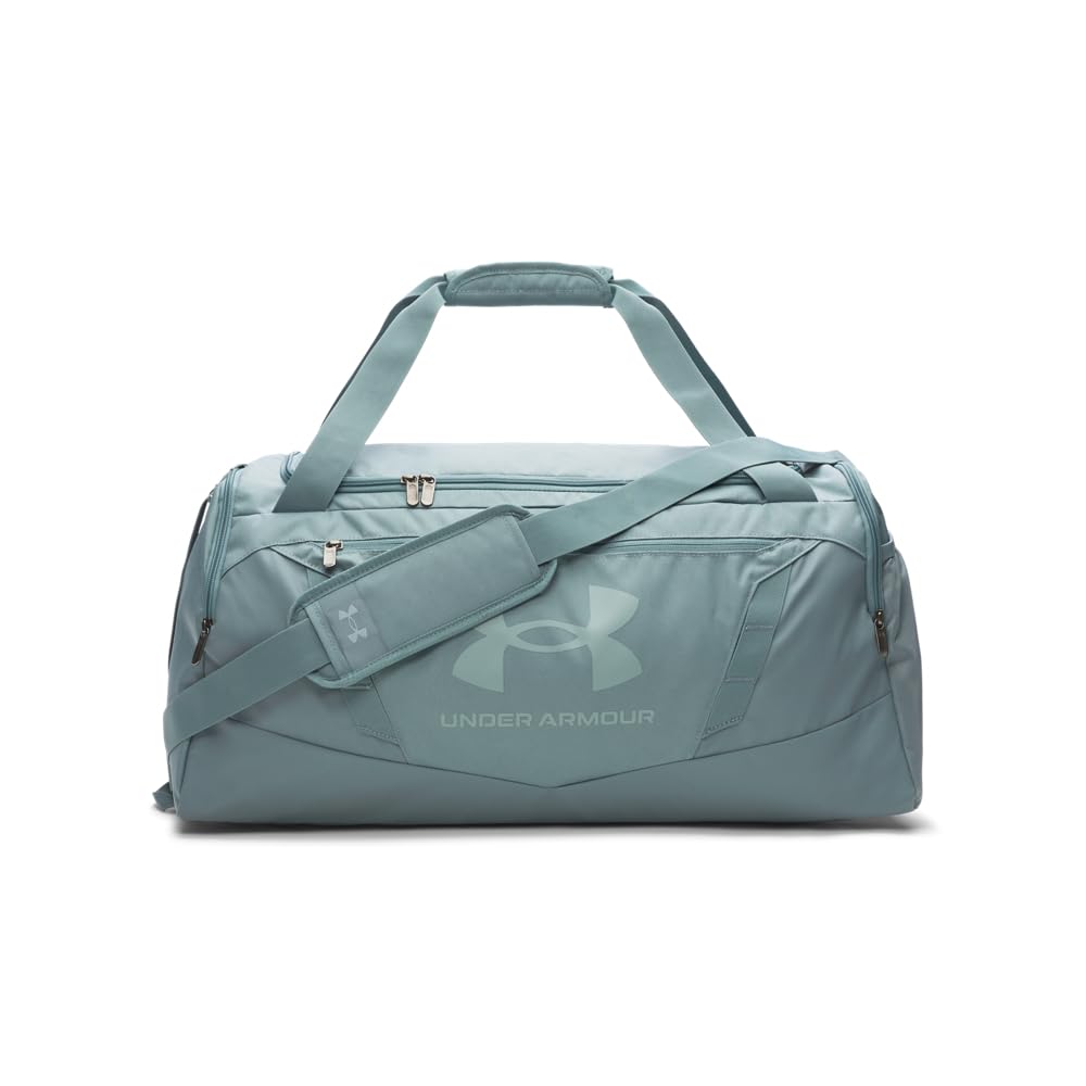 Under Armour Unisex Undeniable 5.0 Duffle, (587) Jasper Blue/Jasper Blue/Serpentine, One Size Fits Most Image