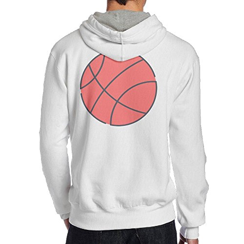 TSQCKFC Basketball Men's Pullover EcoSmart Fleece Hooded Sweatshirt