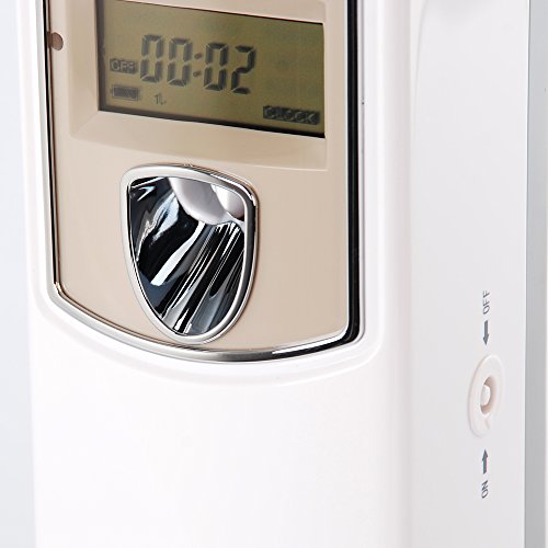 SVAVO V-880D ABS Plastic LCD Programmable Automatic Aerosol Spray Perfume Dispenser, White, Pack of 1