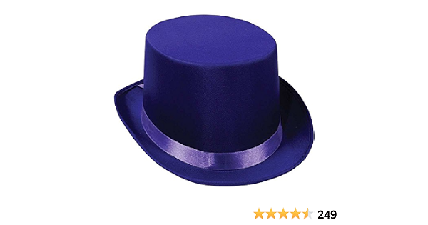 Amazon.com: Satin Sleek Top Hat (purple 