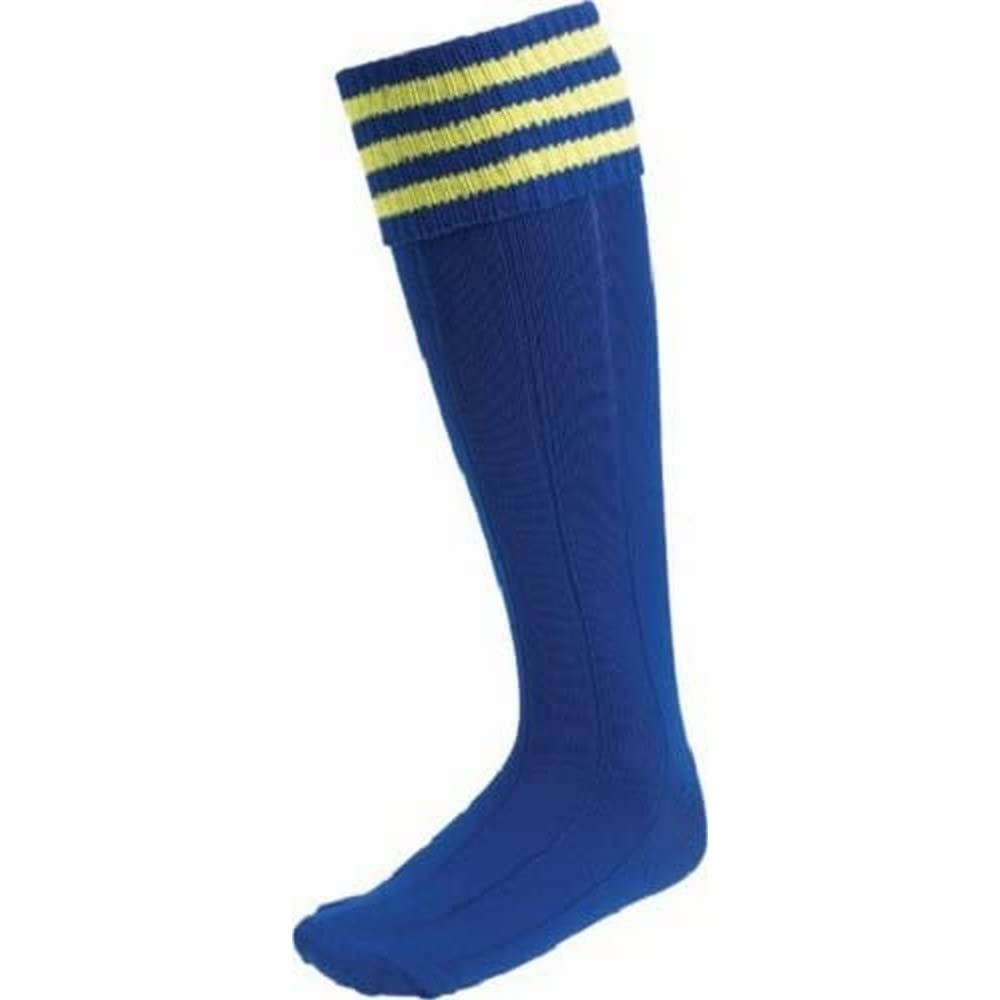 Carta Sport EURO SOCKS ROYAL/3 YELLOW (MENS) LARGE 7-11