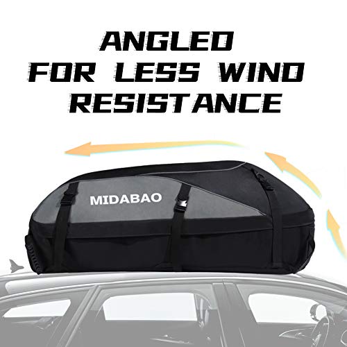 Car Roof Bag Cargo Carrier, 25 Cubic Feet Waterproof Rooftop Cargo