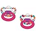4 Nuk Orthodontic Silicone Pacifiers 18-36 mo GIRL Butterflies + Whales (2 Packages that have 2 Pacifiers in Each Package)