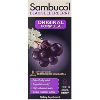Amazon.com: Sambucol Original Liquid Black Elderberry 7.8 fl.oz (Pack