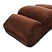 Giantex Folding Lazy Sofa Chair Stylish Sofa Couch Beds Lounge Chair W/Pillow (Coffee)