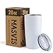MASVIS 20oz Tumbler Double Wall Vacuum Insulated Coffee Mug Stainless Steel Coffee Cup with Lid, Travel Mug Works Great for Ice Drink, Hot Beverage (1 pack, Navy)