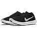 Nike Women's Free Running Motion Flyknit Shoes, Black/white-volt-dark Grey - 7 B(M) US