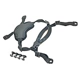 KYhao Ordinary Helmet General Suspension Lanyard with 4 Points Chin Strap with Bolts and Screws For Fast ACH MICH IBH Helmet Black