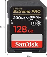 SanDisk 128GB Extreme PRO SDXC Memory Card U3 V30 200MB/s 4K view 7