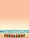 Beach Holiday Stationery - 8.5 x 11 - 60 Christmas Letterhead Sheets