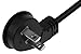 SF Cable 2ft Ultra Low Profile Angle Non-Polarized Power Cord NEMA 1-15P to IEC320 C7 18/2 AWG