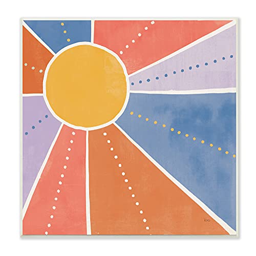 Stupell Industries Playful Sun Rays Polka Dot Stripe Pattern