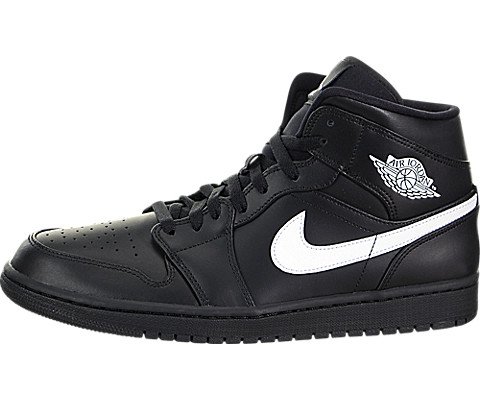 Jordan 554724-049: men jordan 1 mid black/white/black s…